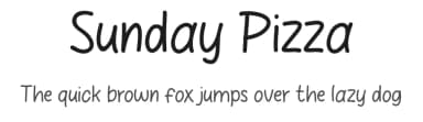 Sunday Pizza by Khurasan — Script Handwritten Font — thumbnail 1
