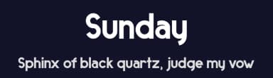 Sunday by FallenGraphic Studio — Sans Serif Font — thumbnail 2