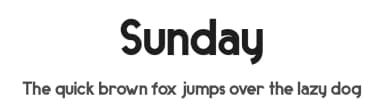 Sunday by FallenGraphic Studio — Sans Serif Font — thumbnail 1