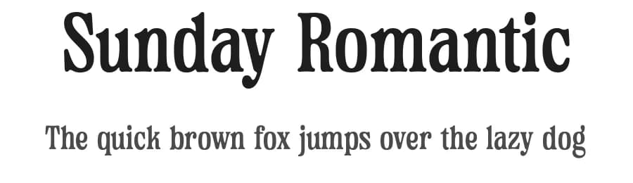 Sunday Romantic by Letterhend Studio — Serif Font