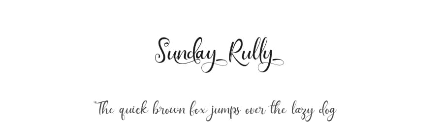 Sunday Rully by Gilar Studio — Script Handwritten Font