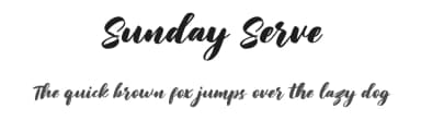 Sunday Serve by Maulana Creative — Script Handwritten Font — thumbnail 1