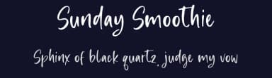 Sunday Smoothie by Sronstudio — Script Handwritten Font — thumbnail 2