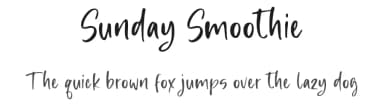 Sunday Smoothie by Sronstudio — Script Handwritten Font — thumbnail 1