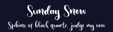 Sunday Snow by Sronstudio — Script Handwritten Font — thumbnail 2