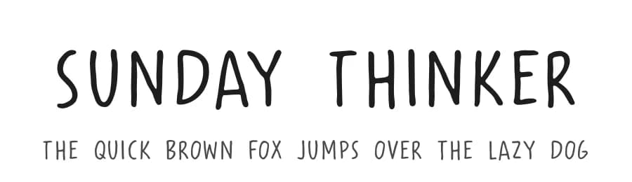 Sunday Thinker by Hanoded — Script Handwritten Font