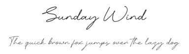 Sunday Wind by Khurasan — Script Handwritten Font — thumbnail 1