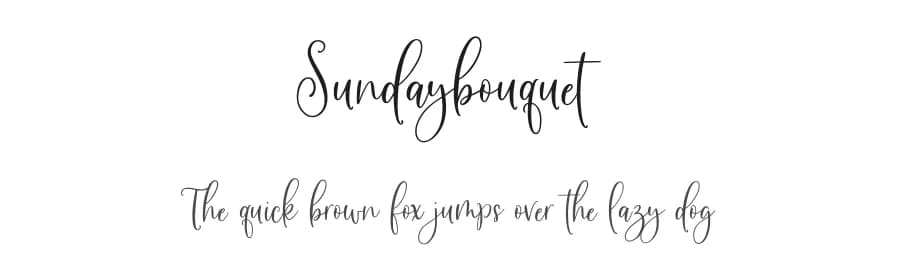 Sundaybouquet by Jimtype Studio — Script Handwritten Font