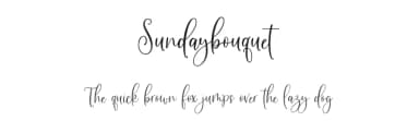 Sundaybouquet by Jimtype Studio — Script Handwritten Font — thumbnail 1