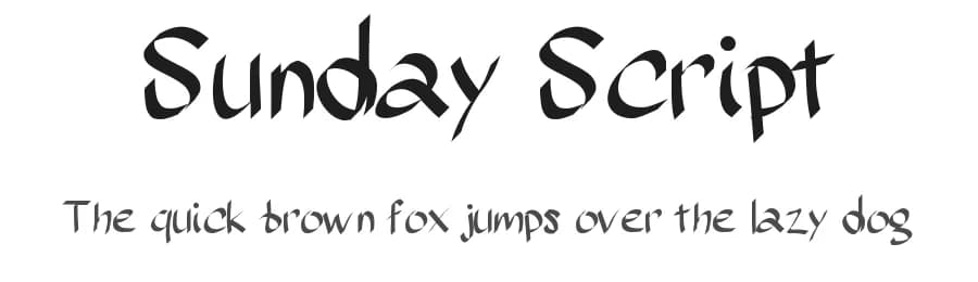 Sunday Script by Peax Webdesign — Script Handwritten Font