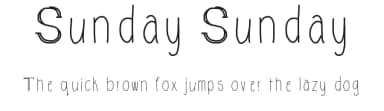 Sunday Sunday by Amy Louise Bandy — Script Handwritten Font — thumbnail 1