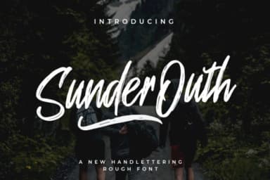 Sunder Outh Font by indotitas — Script Handwritten Font — thumbnail 1