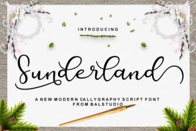 Sunderland Font by Bal Studio — Script Handwritten Font — thumbnail 1