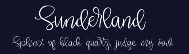 Sunderland by Four Lines — Script Handwritten Font — thumbnail 2