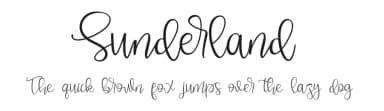 Sunderland by Four Lines — Script Handwritten Font — thumbnail 1