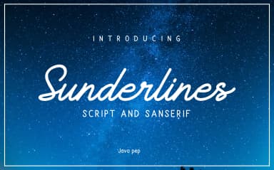 Sunderlines Font by JavaPep — Script Handwritten Font — thumbnail 1