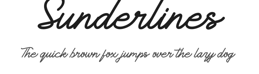 Sunderlines by Java Pep — Script Handwritten Font