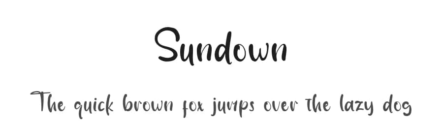 Sundown by Vztype Studio — Script Handwritten Font — preview 1