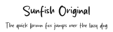 Sunfish Original by MJType — Script Handwritten Font — thumbnail 1