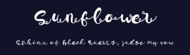 Sunflower by fhammadiq std — Script Handwritten Font — thumbnail 2
