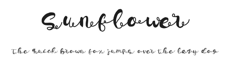 Sunflower by fhammadiq std — Script Handwritten Font — preview 1