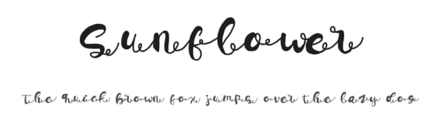 Sunflower by fhammadiq std — Script Handwritten Font