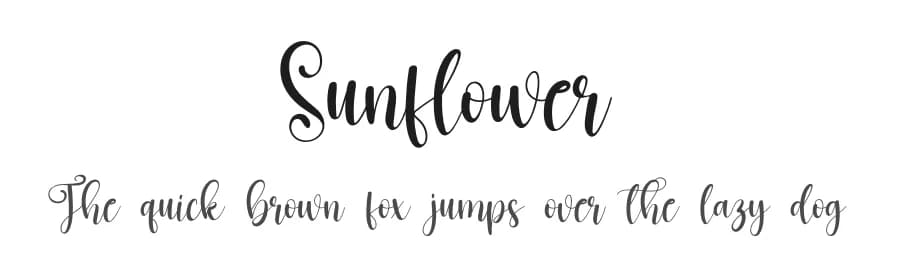 Sunflower by Scratchones — Script Handwritten Font