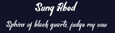 Sung Abed by StringLabs Creative Studio — Script Handwritten Font — thumbnail 2