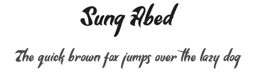 Sung Abed by StringLabs Creative Studio — Script Handwritten Font