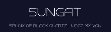 Sungat by Dawud Hezretow — Sans Serif Font — thumbnail 2