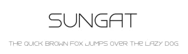 Sungat by Dawud Hezretow — Sans Serif Font — thumbnail 1