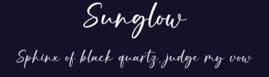 Sunglow by Graphix Line Studio — Script Handwritten Font — thumbnail 2