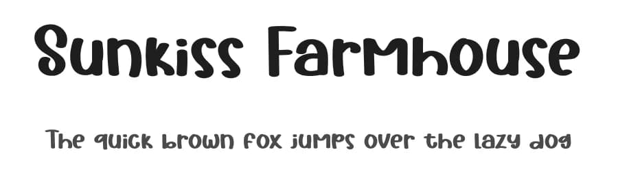 Sunkiss Farmhouse by Eddy Goodboy — Script Handwritten Font