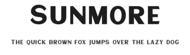 Sunmore by ViactionType — Sans Serif Font — thumbnail 1