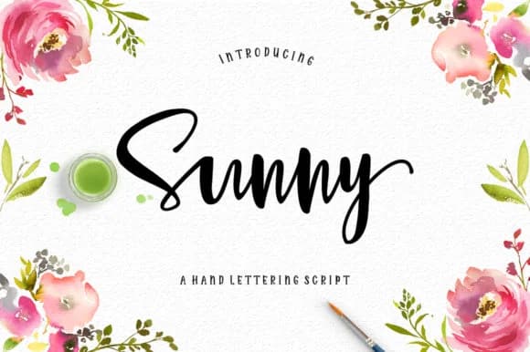 Sunny Script Font by luckytype.font — Script Handwritten Font