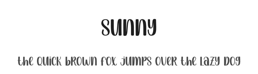 Sunny by Scratchones — Script Handwritten Font