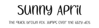 Sunny April by Misti's Fonts — Script Handwritten Font — thumbnail 1