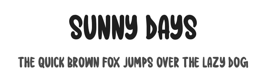 Sunny Days by Md Shohail Bhuian — Script Handwritten Font