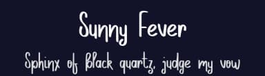 Sunny Fever by Johan Wibisono — Script Handwritten Font — thumbnail 2