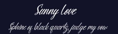 Sunny Love by Yoga Letter — Script Handwritten Font — thumbnail 2