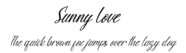 Sunny Love by Yoga Letter — Script Handwritten Font — thumbnail 1