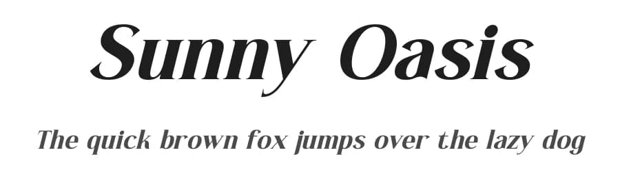 Sunny Oasis by Letterena Studios — Serif Font