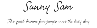 Sunny Sam by Måns Grebäck — Script Handwritten Font — thumbnail 1