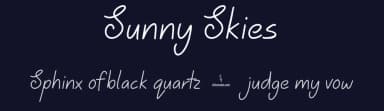 Sunny Skies by JSH creates — Script Handwritten Font — thumbnail 2