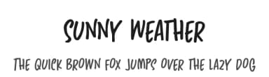 Sunny Weather by Hanoded — Script Handwritten Font — thumbnail 1