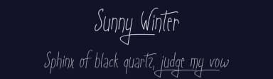 Sunny Winter by Roland Huse Design — Script Handwritten Font — thumbnail 2