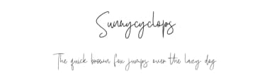Sunnycyclops by Maulana Creative — Script Handwritten Font — thumbnail 1