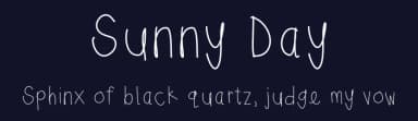 Sunny Day by Jessica Wright — Script Handwritten Font — thumbnail 2