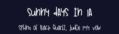 Sunny Days In La by Des Gomez — Script Handwritten Font — thumbnail 2
