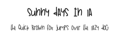 Sunny Days In La by Des Gomez — Script Handwritten Font — thumbnail 1
